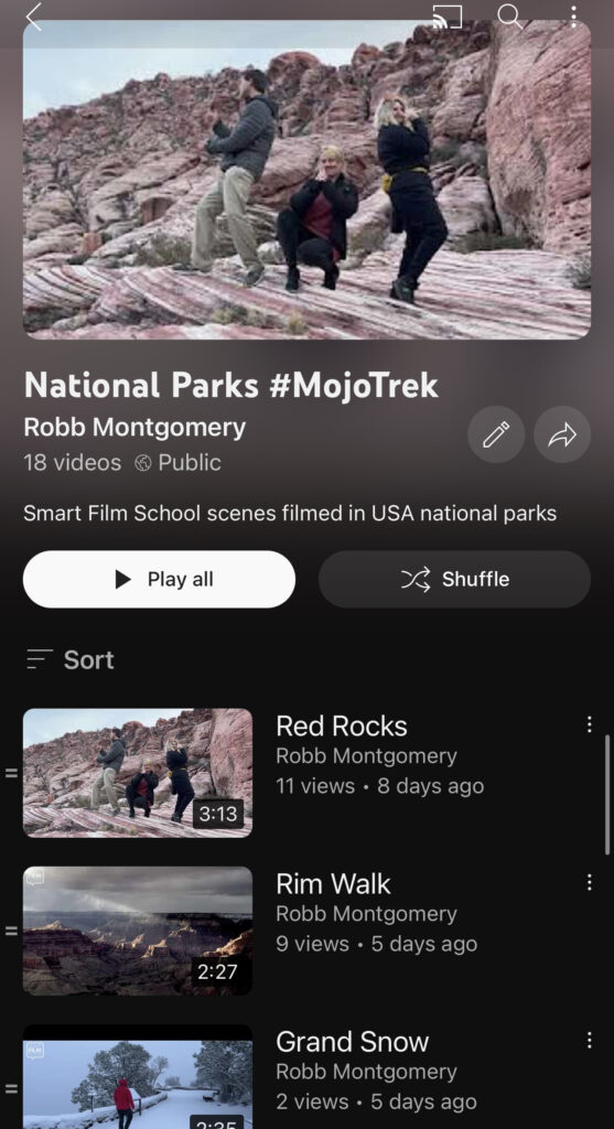 National Parks #MojoTrek films